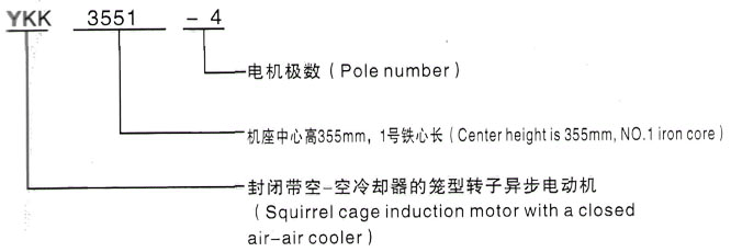 YKK系列(H355-1000)高压YGM电机生产厂家三相异步电机西安泰富西玛电机型号说明